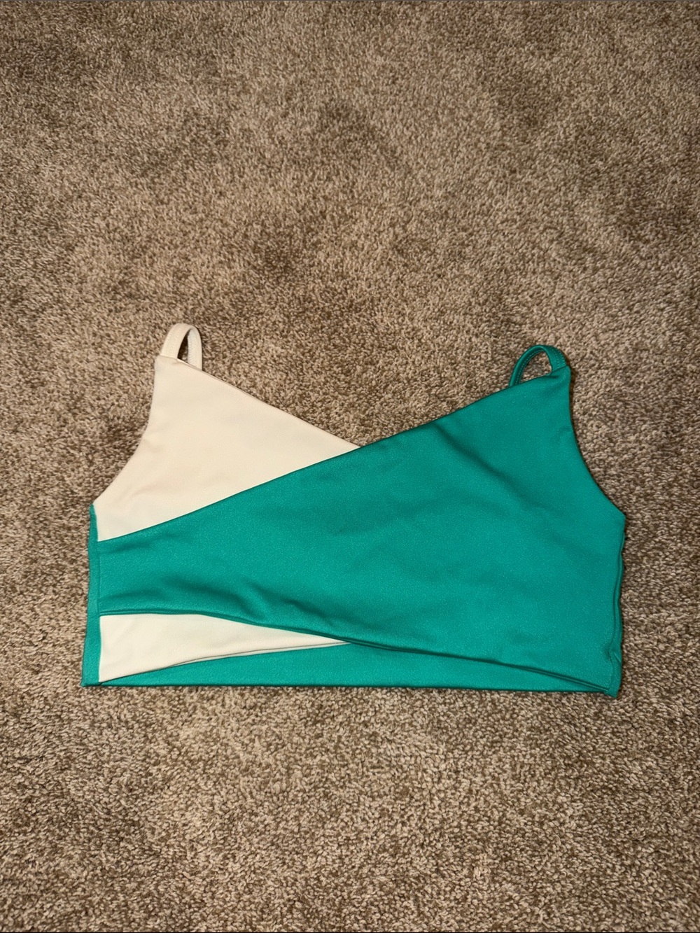Five Dancewear- Green/Blue and White Top - Youth XL